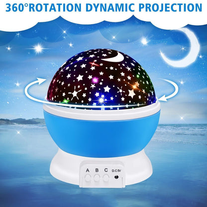 Star Master Rotating 360 Degree Moon Night Light Lamp Projector with Colors