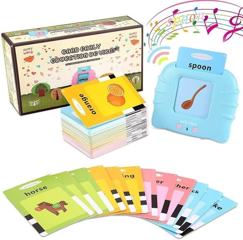 KiddiesCart™ Interactive Talking Flash Cards – Fun Early Learning Toy for Kids