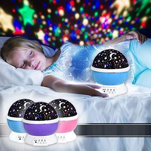 Star Master Rotating 360 Degree Moon Night Light Lamp Projector with Colors